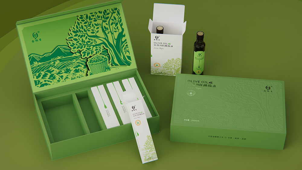 橄榄油礼盒包装设计